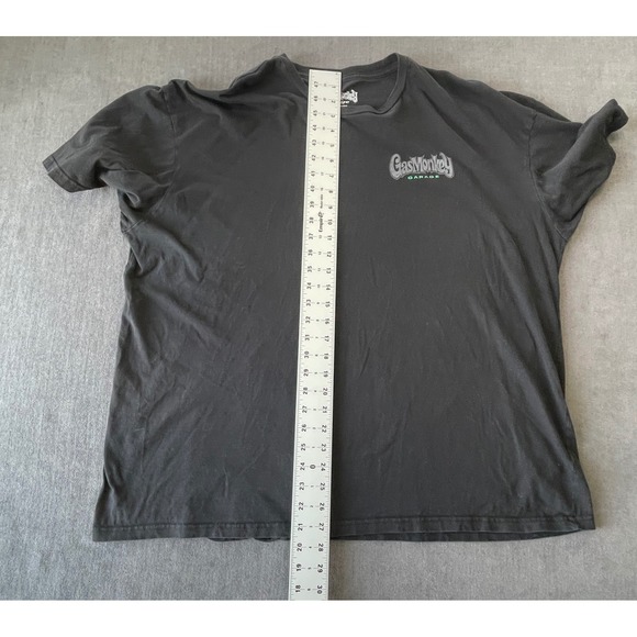 Gas Monkey Garage T‎ Shirt Mens 2XL Black Black Hot Rod Car Club Streetwear USA - Picture 7 of 9